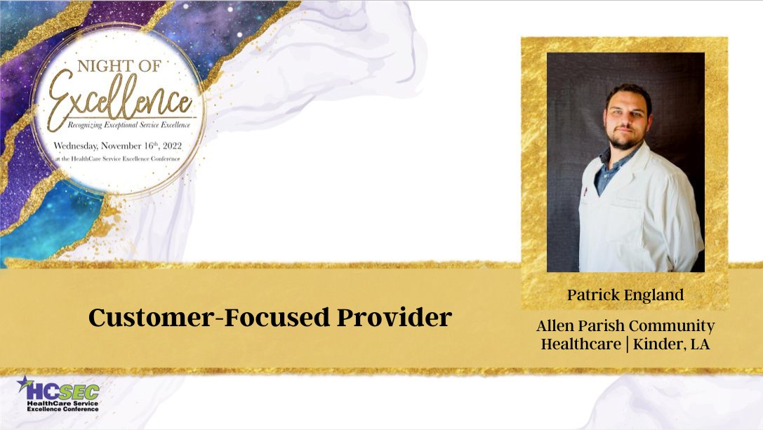 Patrick England, Customer-Focused Provider